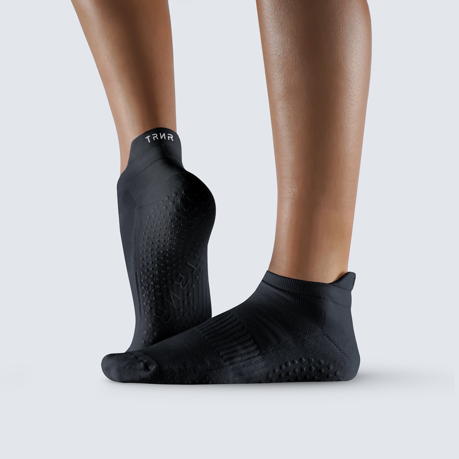 TRNR Ankle Grip Socks - Black Yoga & Pilates