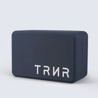 TRNR Yoga Elevate Block front view - Midnight Blue
