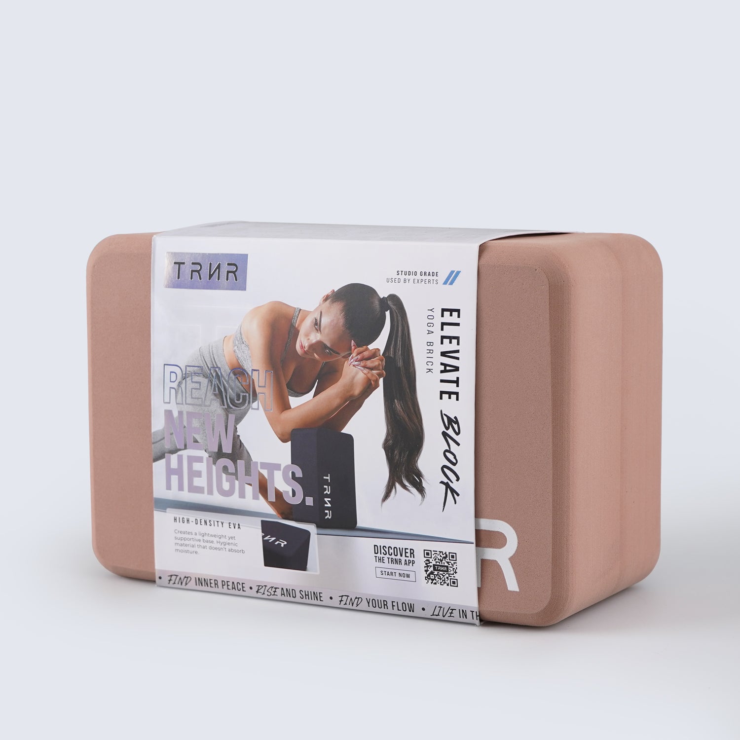 Elevate Yoga Block & Packaging- Clay
